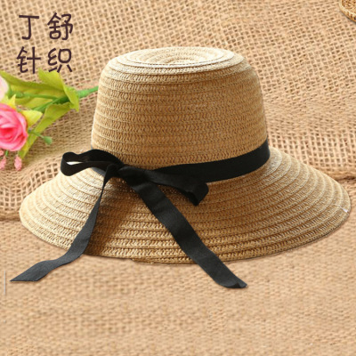 Special price bow-tie straw hat, hat, hat, sun hat, sun hat, summer ladies' hat wholesale.