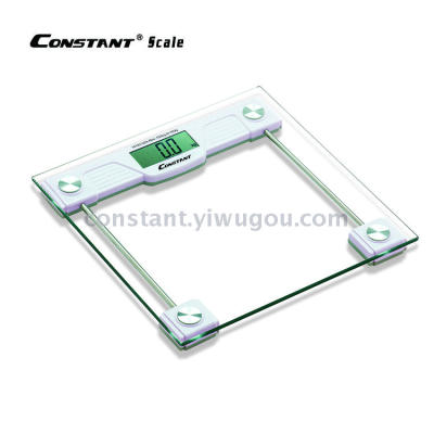 [Constant-92A] simple fashion square LCD electronic personal scale, body scale, bathroom scale, health scale.
