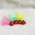 Manufacturer direct selling color plastic shuttlecock red leather first three suction card school children's training.