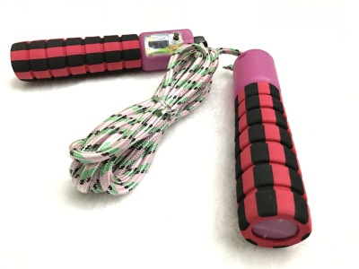 Factory direct sales count jump rope double color five ring sponge handle durable high quality school children students 