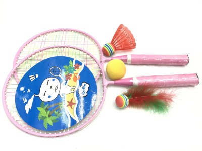 The factory sells children badminton racket suit to teach toy children to play and exercise.
