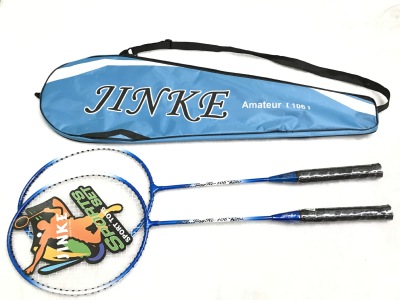 The manufacturer sells JINKE-106 badminton rackets for the special purpose of super light alloy competition.