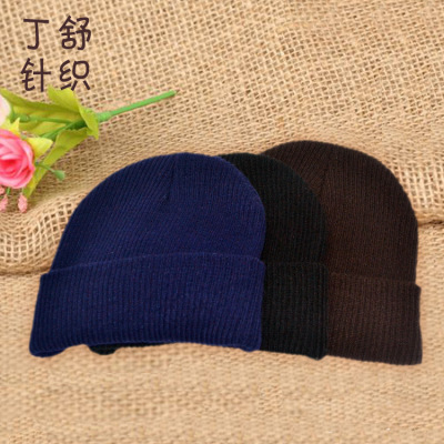 Circular knitting hat spot men's cap pinstripe mulberry hat can be customized and processed.