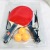 Manufacturer's direct selling OULITE table tennis racket 1683 big suction and plastic belt net frame 8 mm color handle 