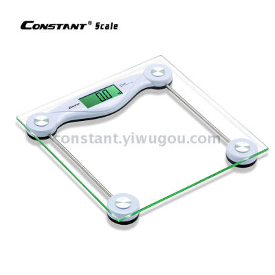 [Constant-48A] European elegant style square LCD body scale, electronic personal scale, bathroom scale, health balance.