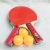 Manufacturer's direct selling OULITE ping-pong ball pats 1582 8 mm laminated color handle with a double beat.