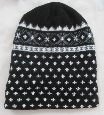 The Popular Korean version of the winter knitted men 's hat star of the same acrylic fiber cashmere wool double cashmere yiwu foreign trade.