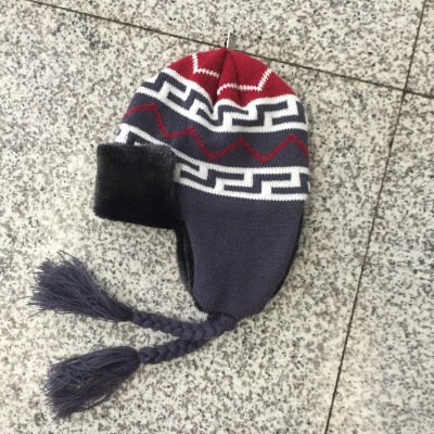 Lei feng hat knitted hat new ear cap American flag American flag foreign trade manufacturer yiwu international trade city.