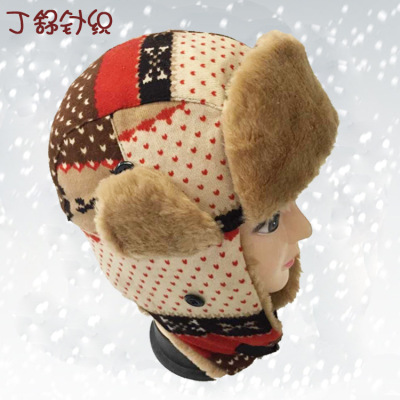 Korean version of the popular Christmas lei feng hat Christmas tree elk dot snowflake printing series manufacturers direct sales.