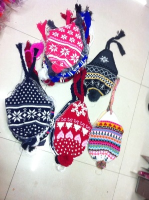 Special Special foreign trade knitted ear protection, flying hat will be exported to Europe and America.