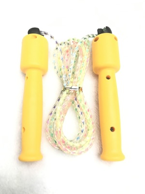 Manufacturer direct selling rope skipping plastic handle seven color rope high quality school children training fitness 