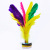 Factory direct sale of color 17cm goose feather shuttlecock shuttlecock with iron plate for kicking children's 