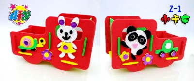 DIY piggy bank stereo mapping kindergarten yizhi early education materials package.