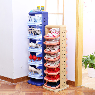 Japanese creative shoe rack plastic collection shoe cabinet rotating shoe rack combination shoe cabinet multi-layer 