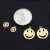 Metal Accessories Pure Copper Size round with Hole Smiley Face Pendant DIY Earrings Material Package