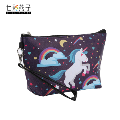 Hot new unicorn sailing bag handbag cosmetic bag cosmetic bag toiletries bag hand bag storage bag