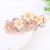 Rose Gold 6cm Diamond Plus Fresh Flowers Spring Clip