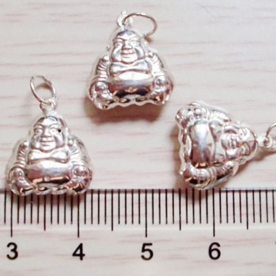 Huasheng & pengfeng s990 pure silver maitreya pendant wholesale