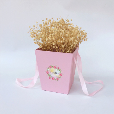 Spot valentine's day flower gift box general holiday box flower bucket eternal life flower box manufacturers direct selling