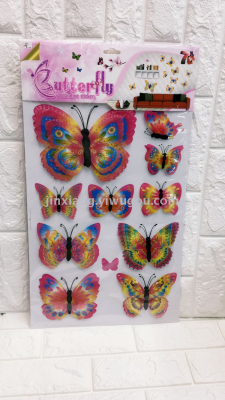 7D butterfly  room bedroom kitchen bathroom decoration wall stickers.