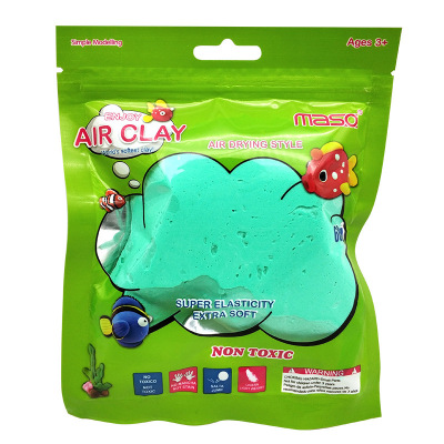 bags of non-toxic ultra-light clay 24 color green colored clay children's toy space mud putty customization.