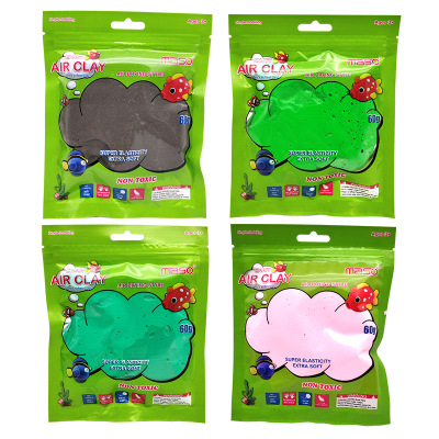 bag environmental protection non-toxic super light clay colored clay children diy toy clay space mud OEM customization.