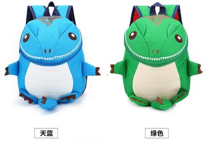 Love and dancing children's backpack student's color dragon cartoon student dinosaur schoolbag.