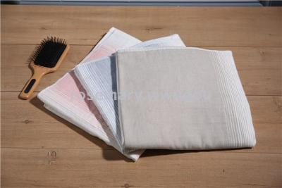 Plaid process bath towel, imported cotton yarn, 100% cotton non-twist cotton bath towel