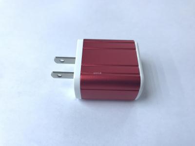 Mobile phone charger 2A double USB aluminum alloy plate swivel connector.