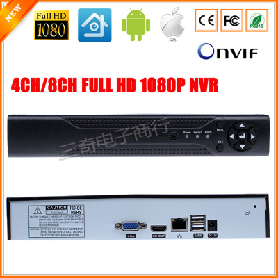 Motion Detection ONVIF CCTV NVR for IP Camera Full 1080P H.264 HDMI Output 8CH Surveillance System NVR 4ChannelF3-17162