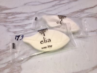 Leaf shape hotel disposable toilet soap.