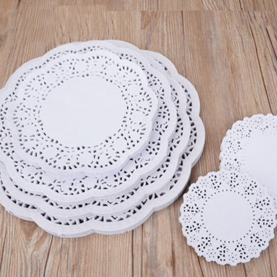 Wholesale cake paper cushion round oil- up paper pastry bread flower bottom paper flower paper lace paper 100 pieces/bag