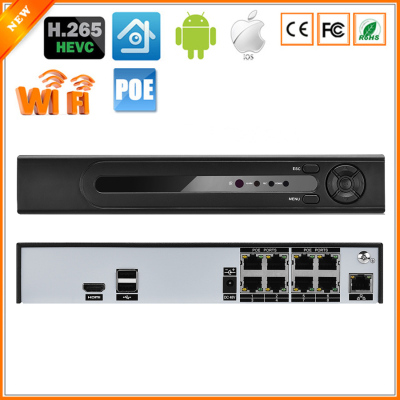 ONVIF P2P H.265 PoE NVR Max 4K 4CH 5MP 8CH 4MP Surveillance CCTV NVR IEE802.3af 48V PoEF3-17162