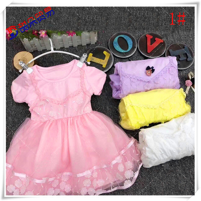 2018 yiwu girl girl summer new middle child dress princess dress princess skirt girl gauze skirt.