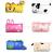 European and American Fashion Foreign Trade Popular Style Baby Cotton Animal Shape Cartoon Cushion Afternoon Nap Pillow Pillowcase