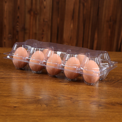 10 eggs to plastic packaging box customization medium transparent PVC plastic packaging soil eggs.