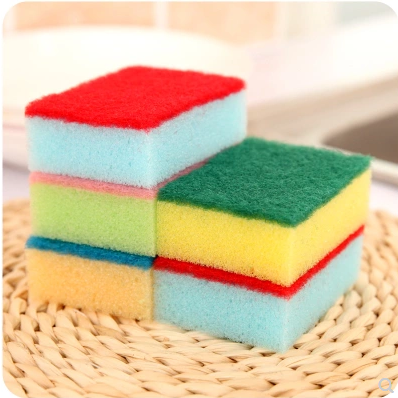 Kitchen Colorful Thickened Magic Nano Sponge Cleaning Wipe Strong Decontamination and Scale Removal Dish Towel Wok Brush Scouring Pad