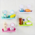 New Colorful Multi-Functional Double Sucker Soap Box Bathroom Bathroom Storage Rack Multi-Functional Soap Box