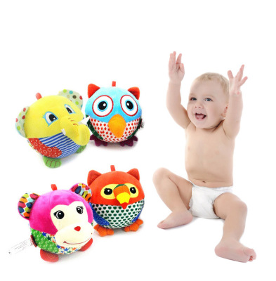 SKK BABY2017 new hand grip toy animal model baby yichi awareness jingle ball 