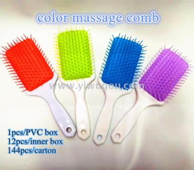 Wholesale new color hair salons printed design high-end gift massage comb.