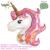 Colorful unicorn balloon large aluminum film unicorn decorated with a single horse head balloon.