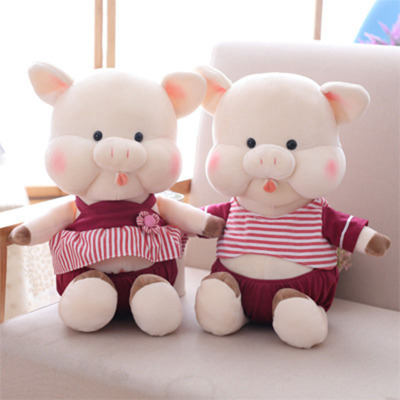 Funny design hot selling super cute comfortable llovers' gift eco-friendly baby doll plush pig toy 
