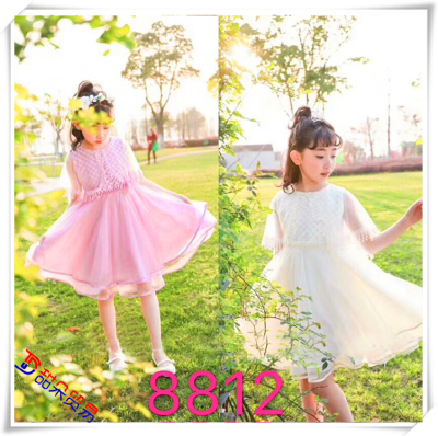 Girls' dress summer dress, 2018 new children's dress summer princess skirt girl han version of the skirt.