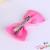 Bow hair clip lady princess cloth art fish mouth with a pure color edge clip hair accessories.