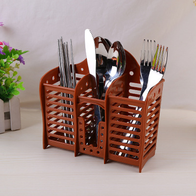 Factory direct selling kitchen household creative fashion three-box chopsticks in a multi-functional water-filled cage