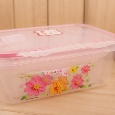 The kitchen refrigerator has The box to keep fresh prevent The string taste plastic lunch box factory direct sale.