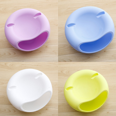 Cute lazy person melon seed dish can put mobile phone creative fruit bowl snack fruit basket living room melon seed bowl plastic candy box