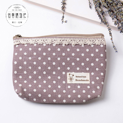 Cotton & linen zero purse female cartoon zero purse simple creative coin bag zero purse customization