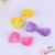 Bow hair clip lady princess cloth art fish mouth with a pure color edge clip hair accessories.