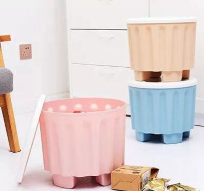 Multi-function storage and storage material for shoes and shoes, plastic stool can sit a person 200 jin to receive the box wholesale.